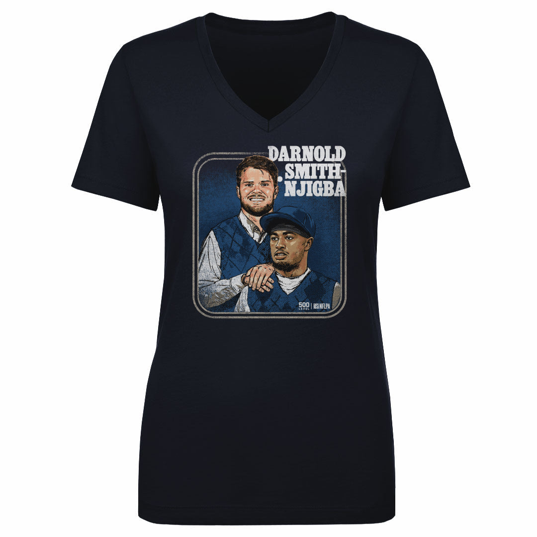 Sam Darnold & Jaxon Smith-Njigba Seattle Step Brothers WHT