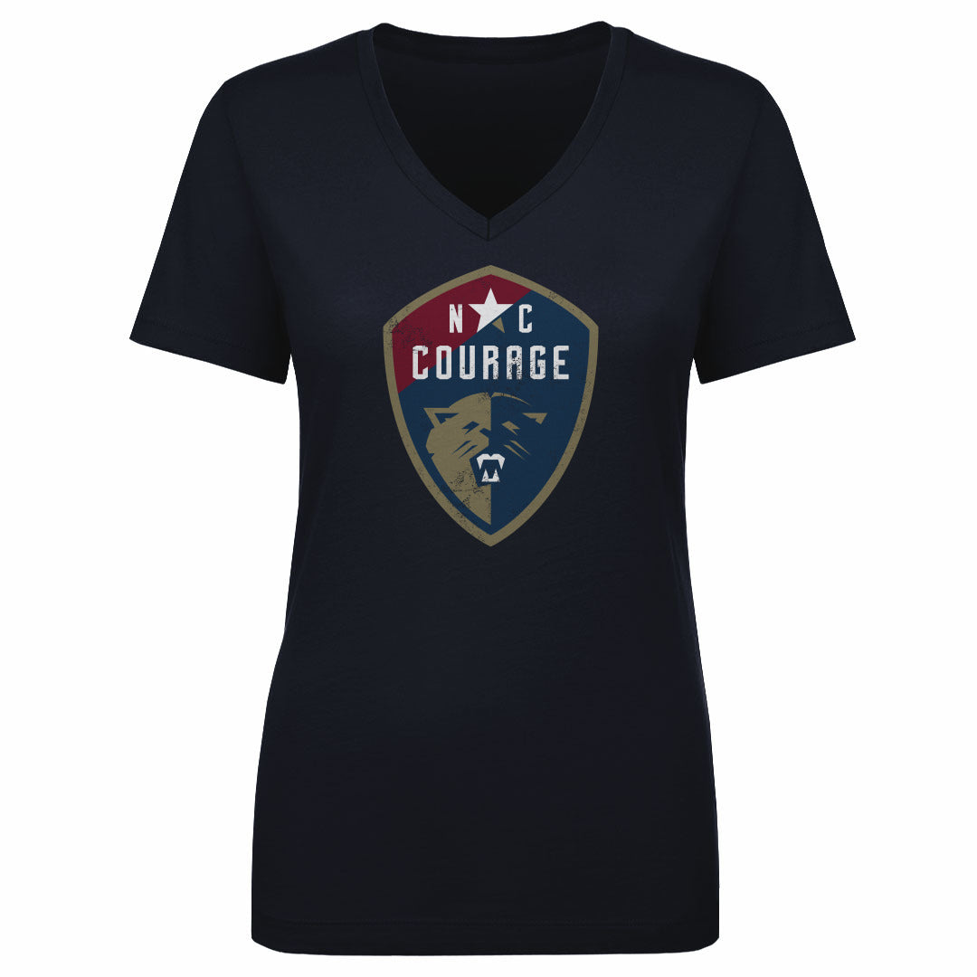 North Carolina Courage Vintage Primary Logo WHT