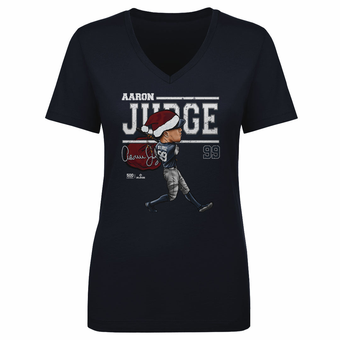 Aaron Judge New York Y Cartoon Santa Hat WHT