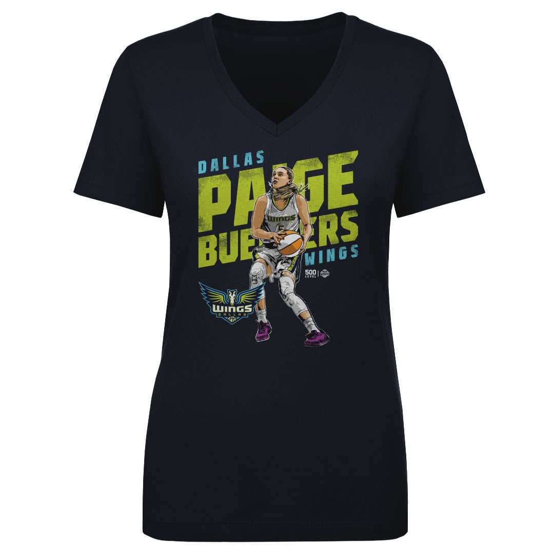 Paige Bueckers Dallas Wings Slant WHT