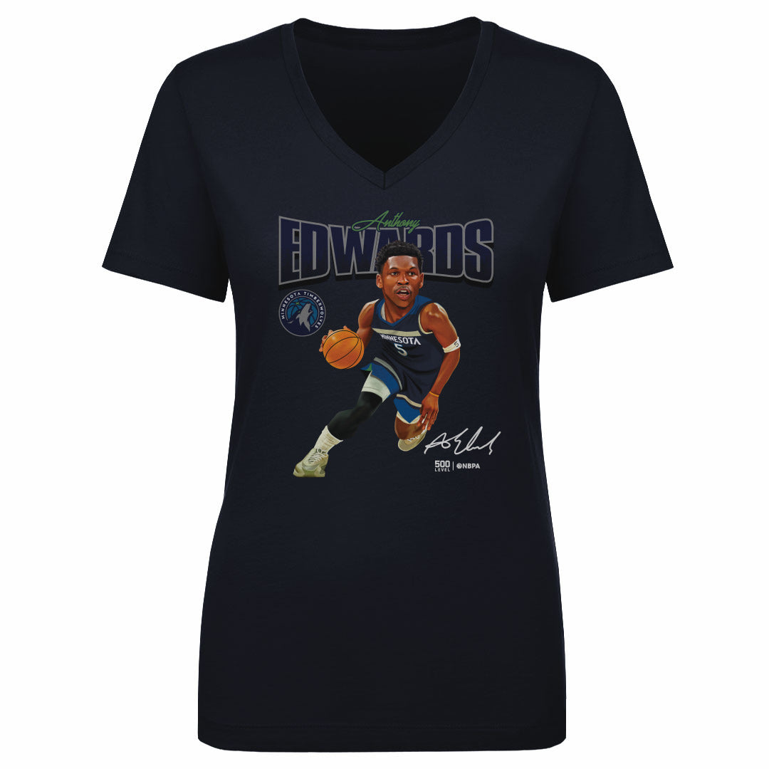 Anthony Edwards Minnesota Timberwolves Caricature WHT