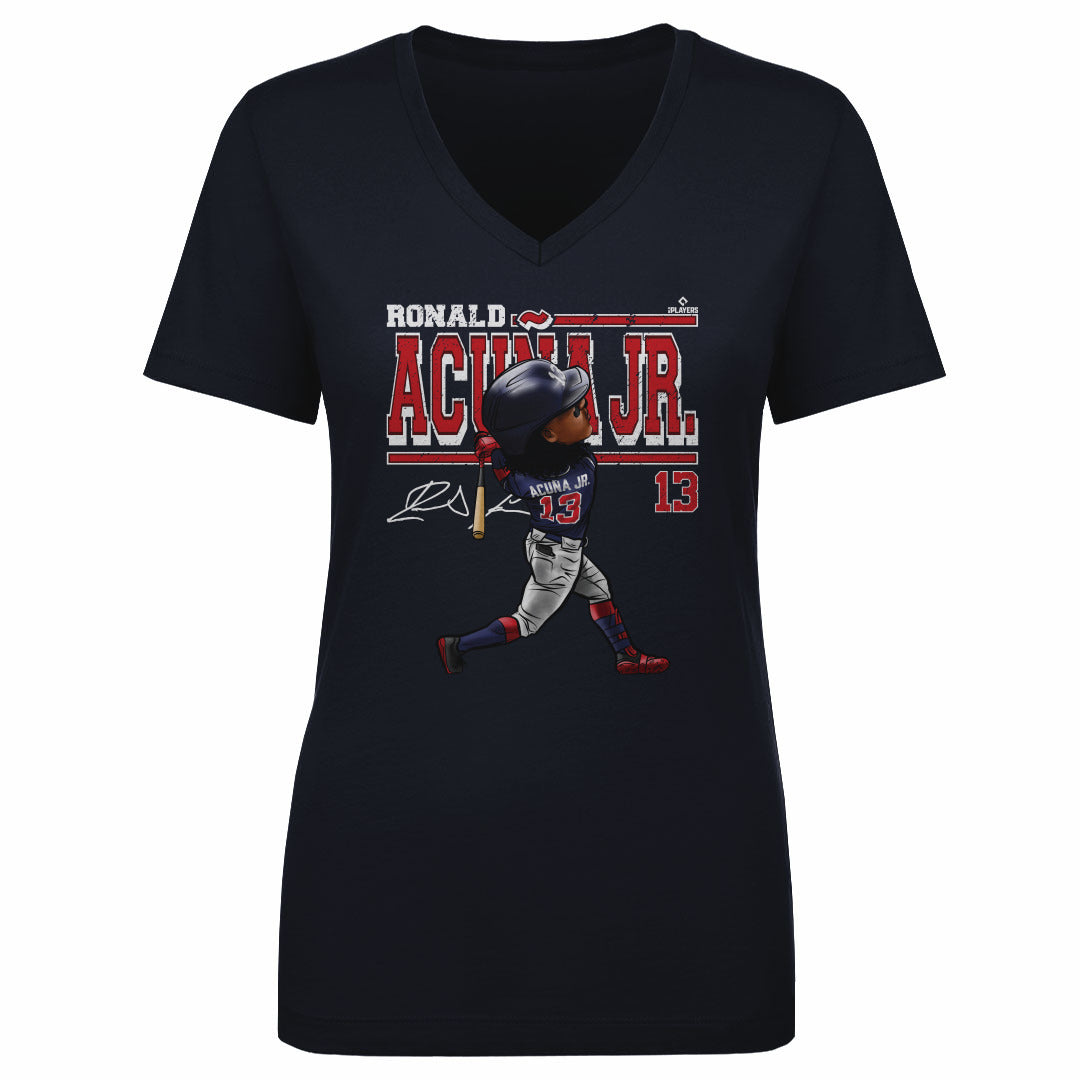 Ronald Acuna Jr. Cartoon WHT