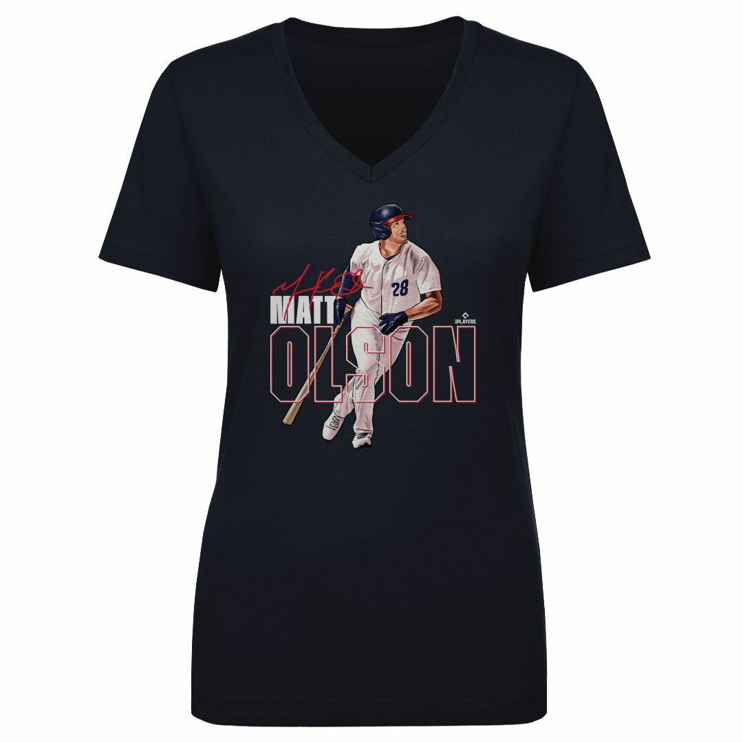 Matt Olson Atlanta Stance WHT