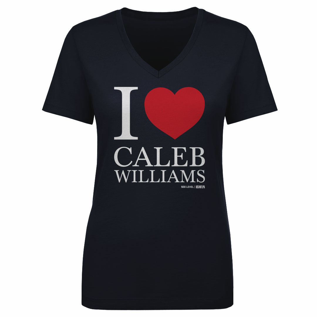 Caleb Williams Chicago I Love WHT