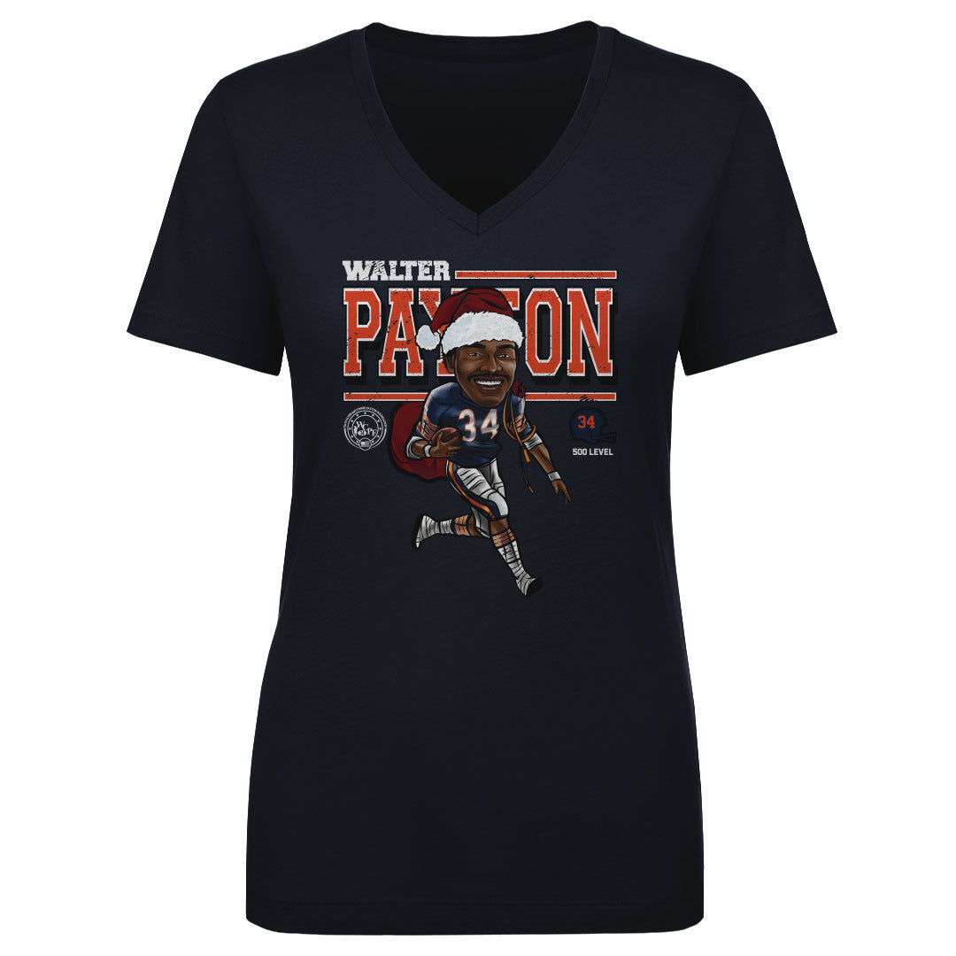 Walter Payton Chicago Cartoon Santa Hat WHT