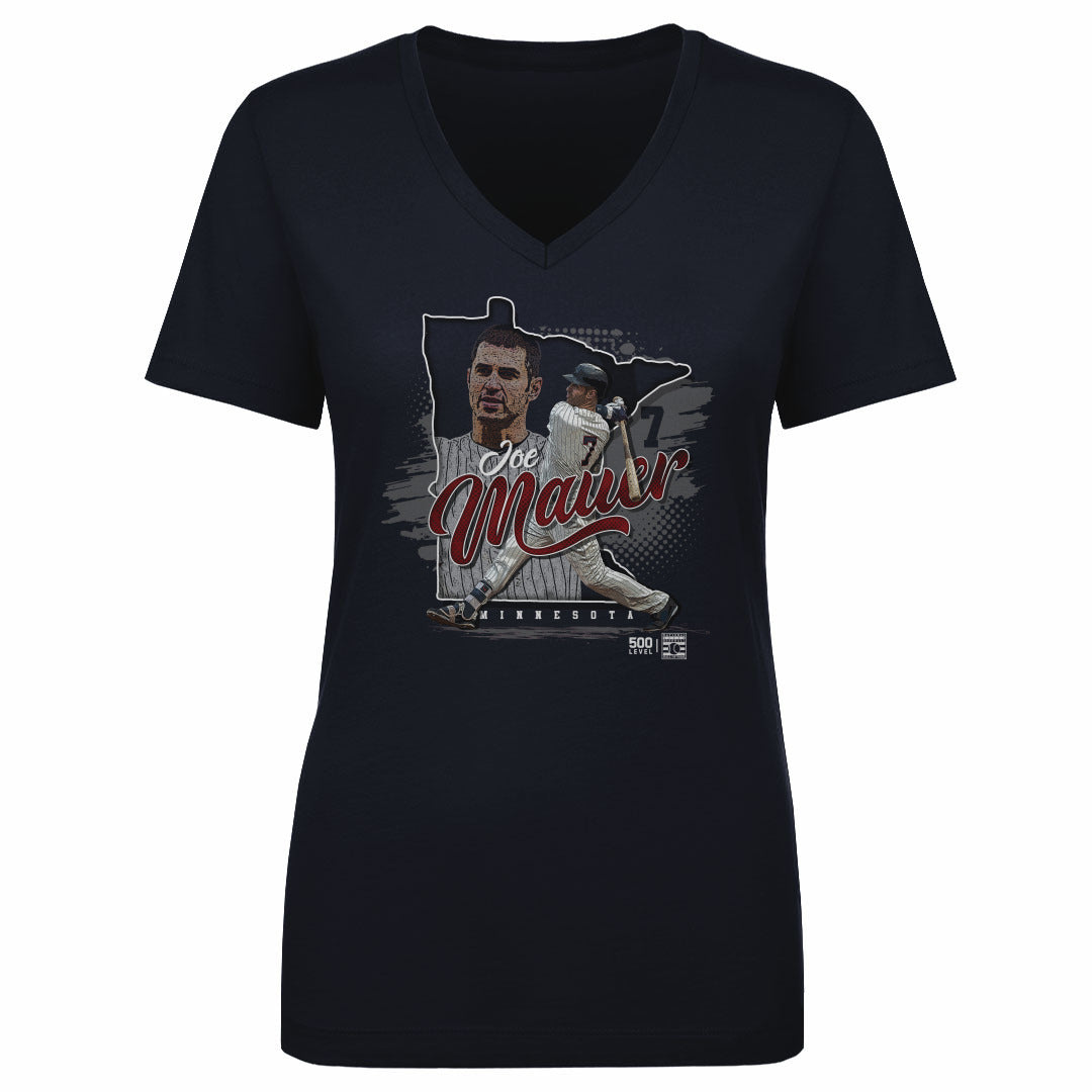 Joe Mauer Minnesota State Silhouette WHT