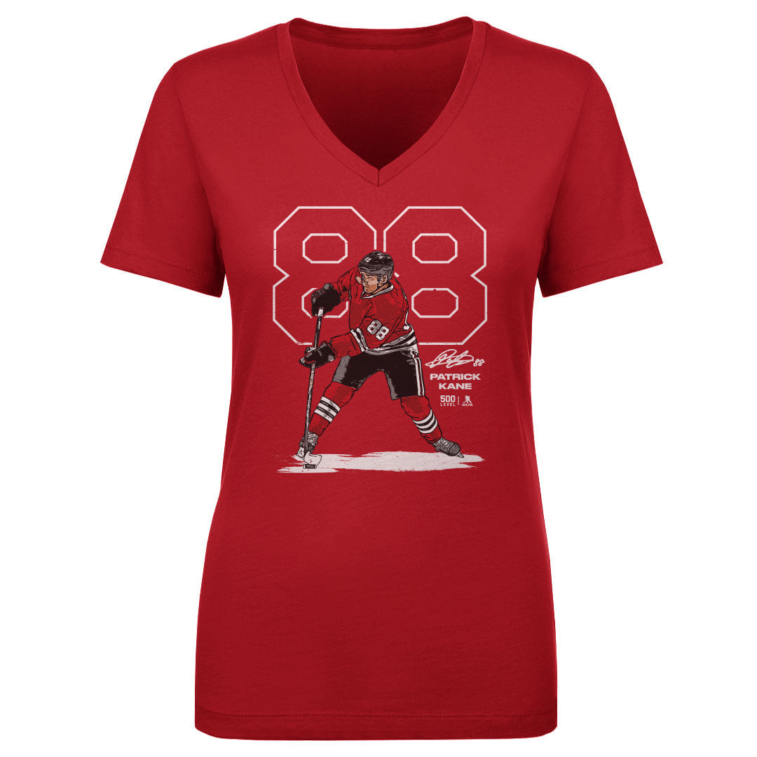 Patrick Kane Chicago Outline WHT