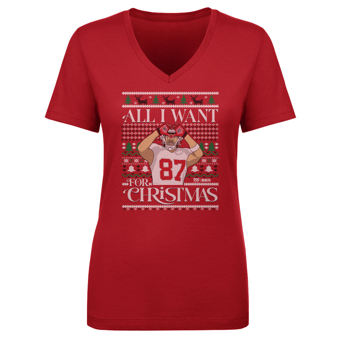 Travis Kelce Kansas City Ugly Sweater WHT