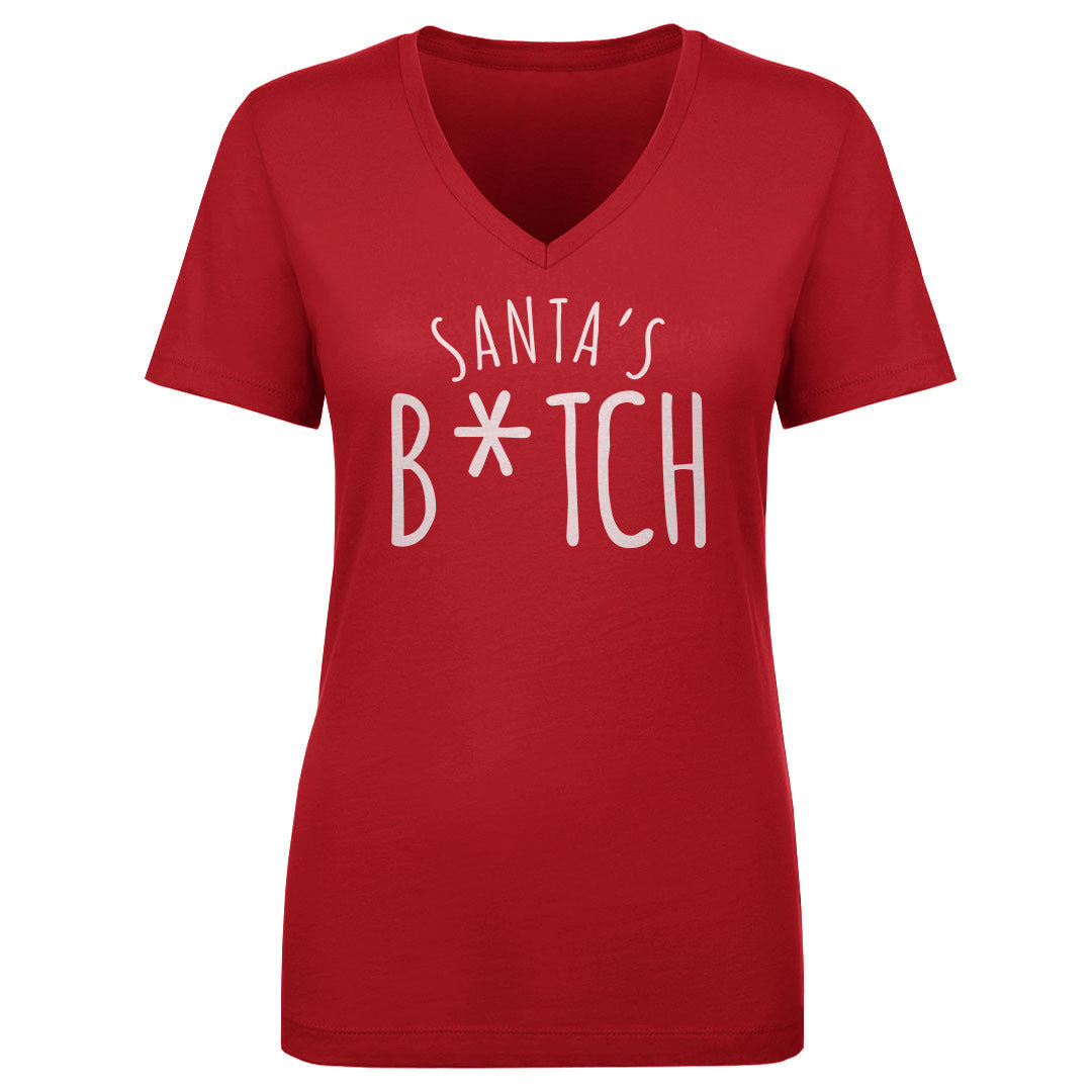 Christmas Santa's B-tch WHT