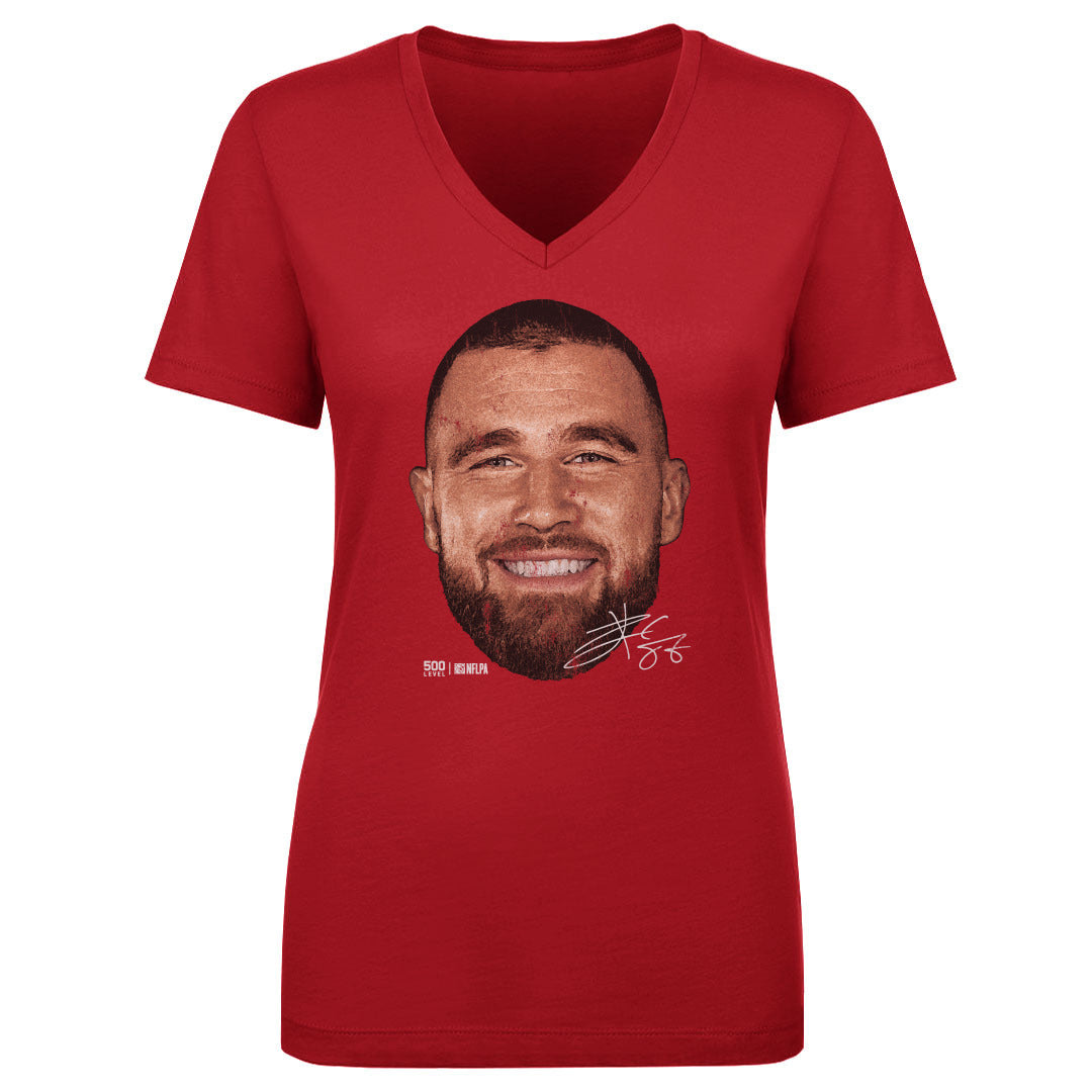 Travis Kelce Kansas City Vintage Head WHT