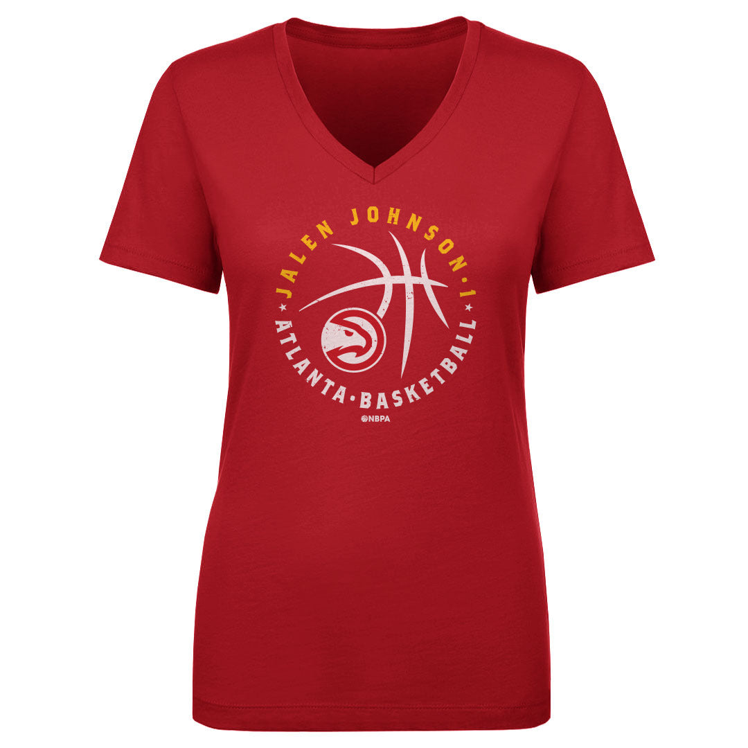 Jalen Johnson Atlanta Hawks Player Ball WHT