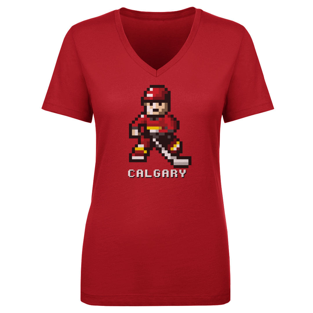 Calgary Hockey 8-bit WHT