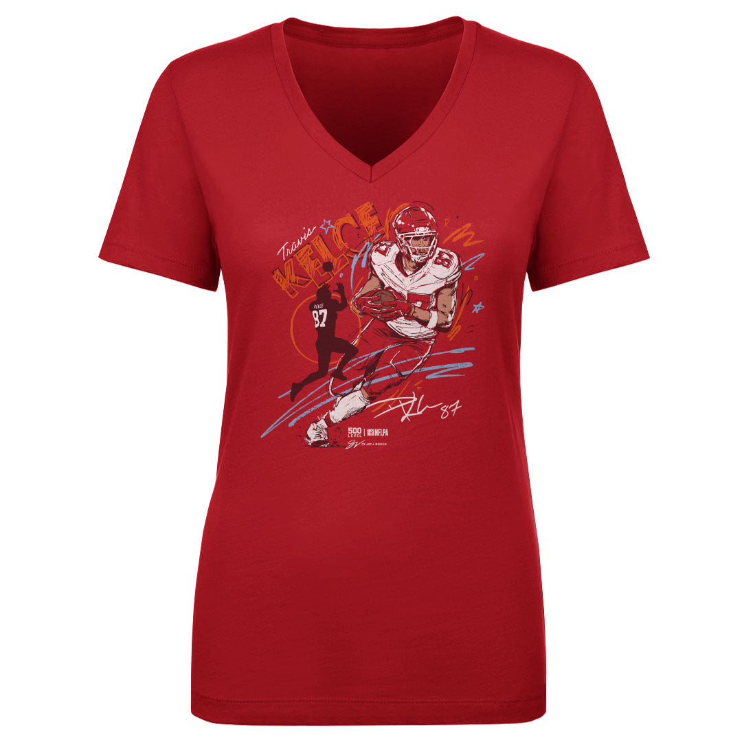Travis Kelce Kansas City Scribble WHT