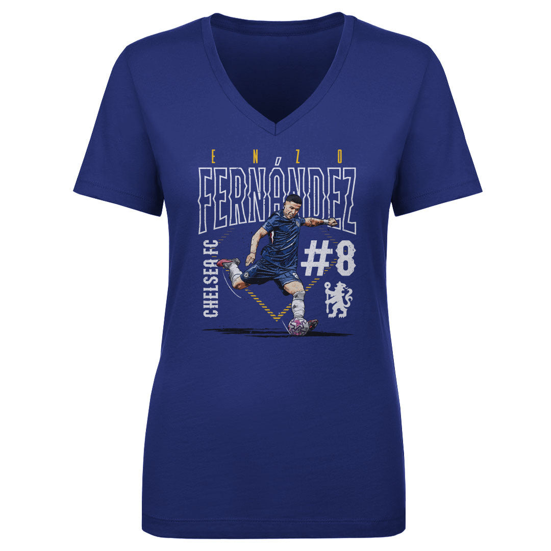 Enzo Fernandez Chelsea FC Outline Number WHT