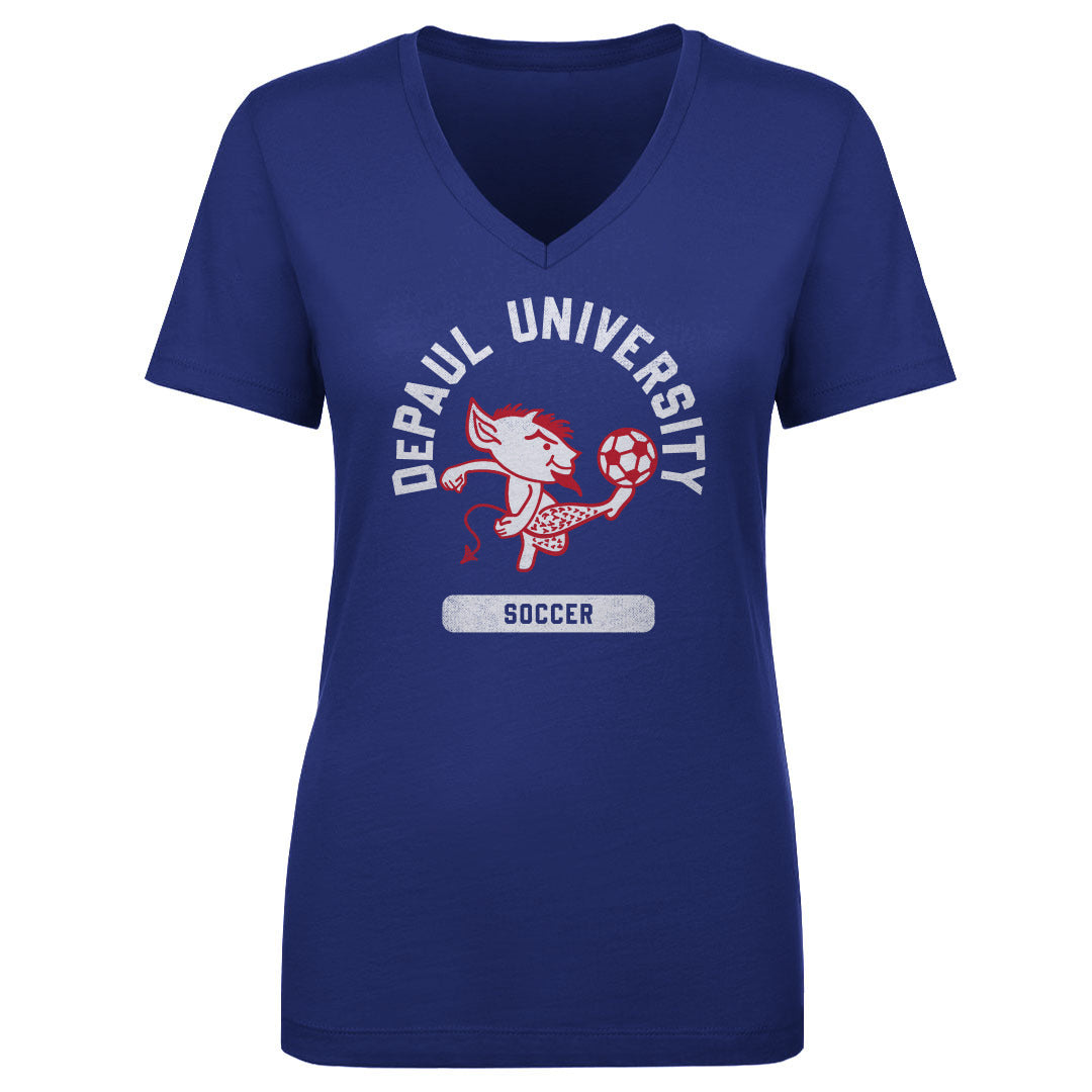 DePaul Blue Demons Mascot Soccer WHT