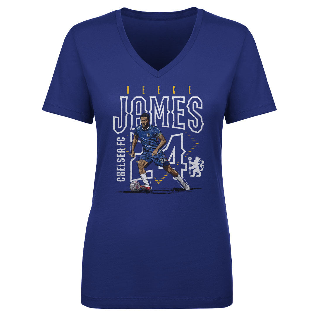Reece James Chelsea FC Outline Number WHT