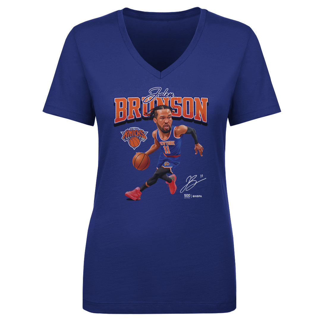 Jalen Brunson New York Knicks Caricature WHT