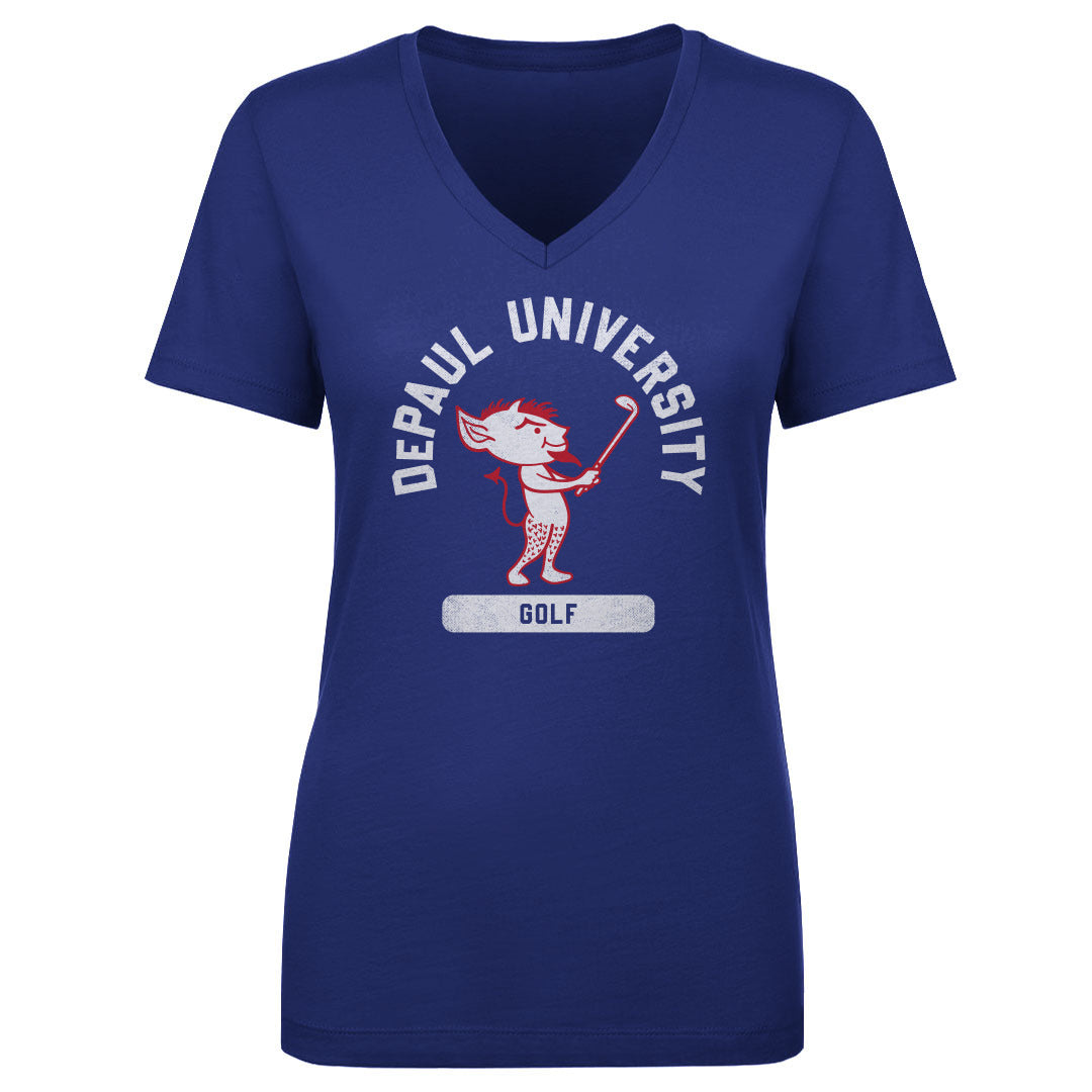 DePaul Blue Demons Mascot Golf WHT