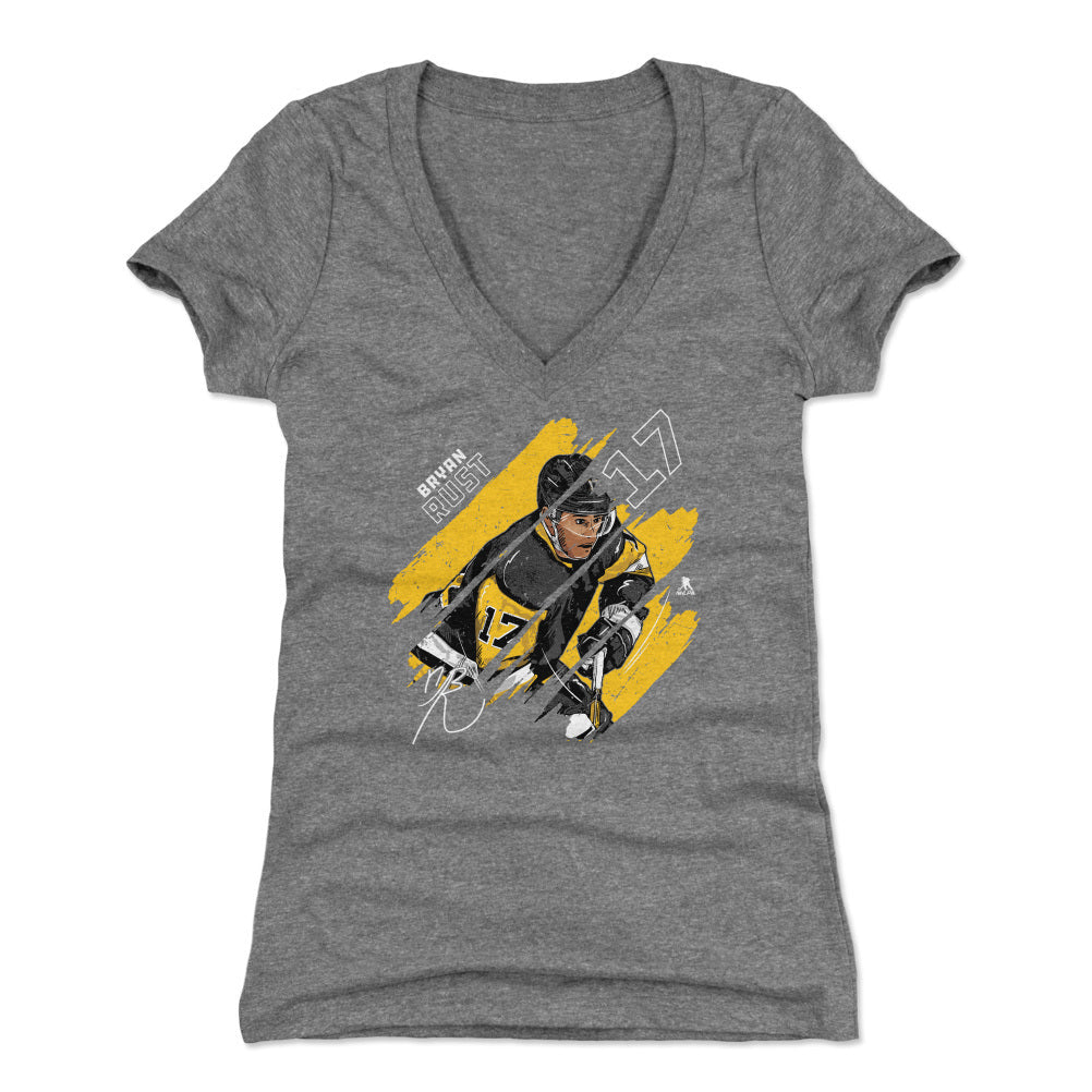 Bryan Rust Pittsburgh Stripes WHT