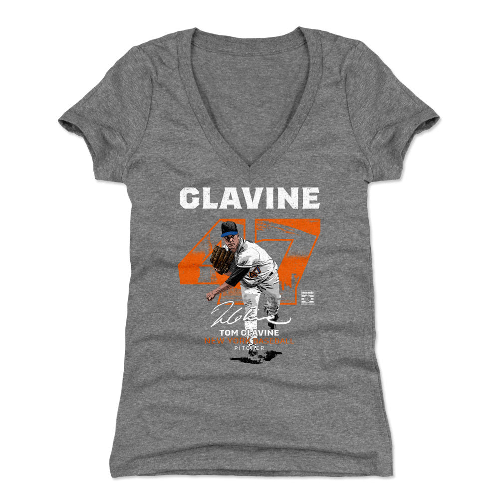Tom Glavine Throwback Number WHT