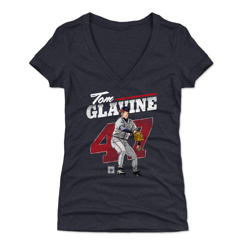 Tom Glavine Retro Grunge WHT