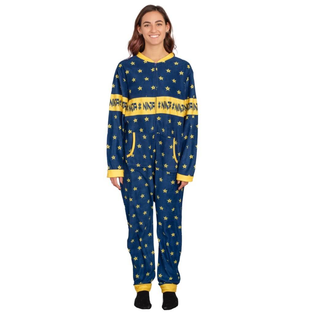 Women's Fortnite Ninja Shurikens Christmas Pattern Jumpsuit