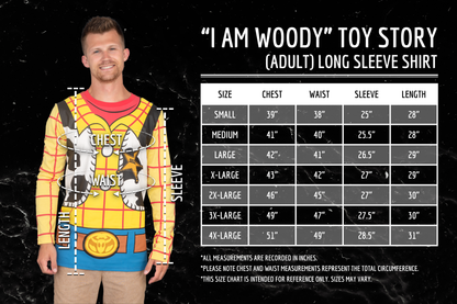 Toy Story Sheriff Adult Long Sleeve Costume T Shirt