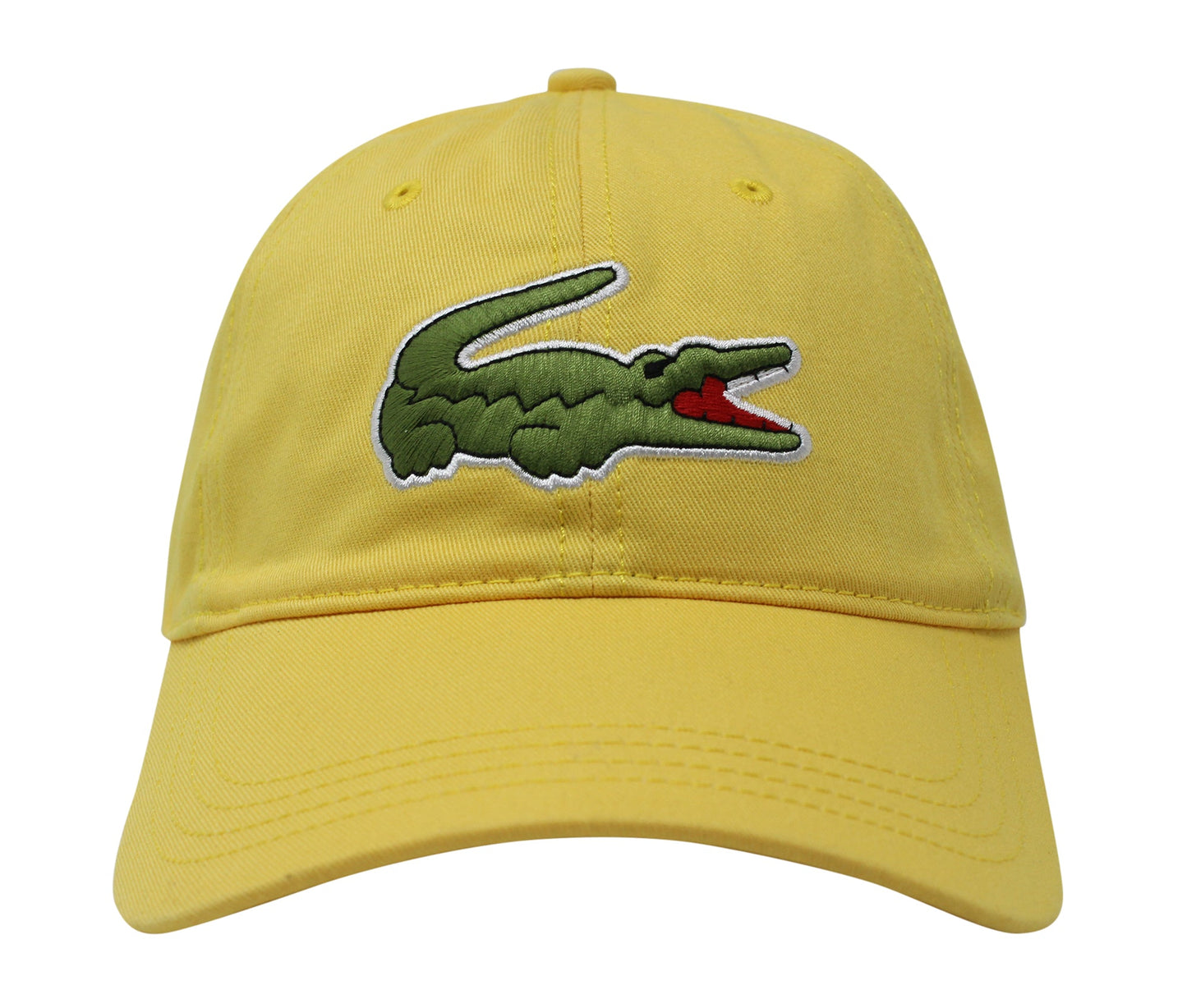 Lacoste Men's Classic Large Croc Logo Cap with Leather Strap Hat
