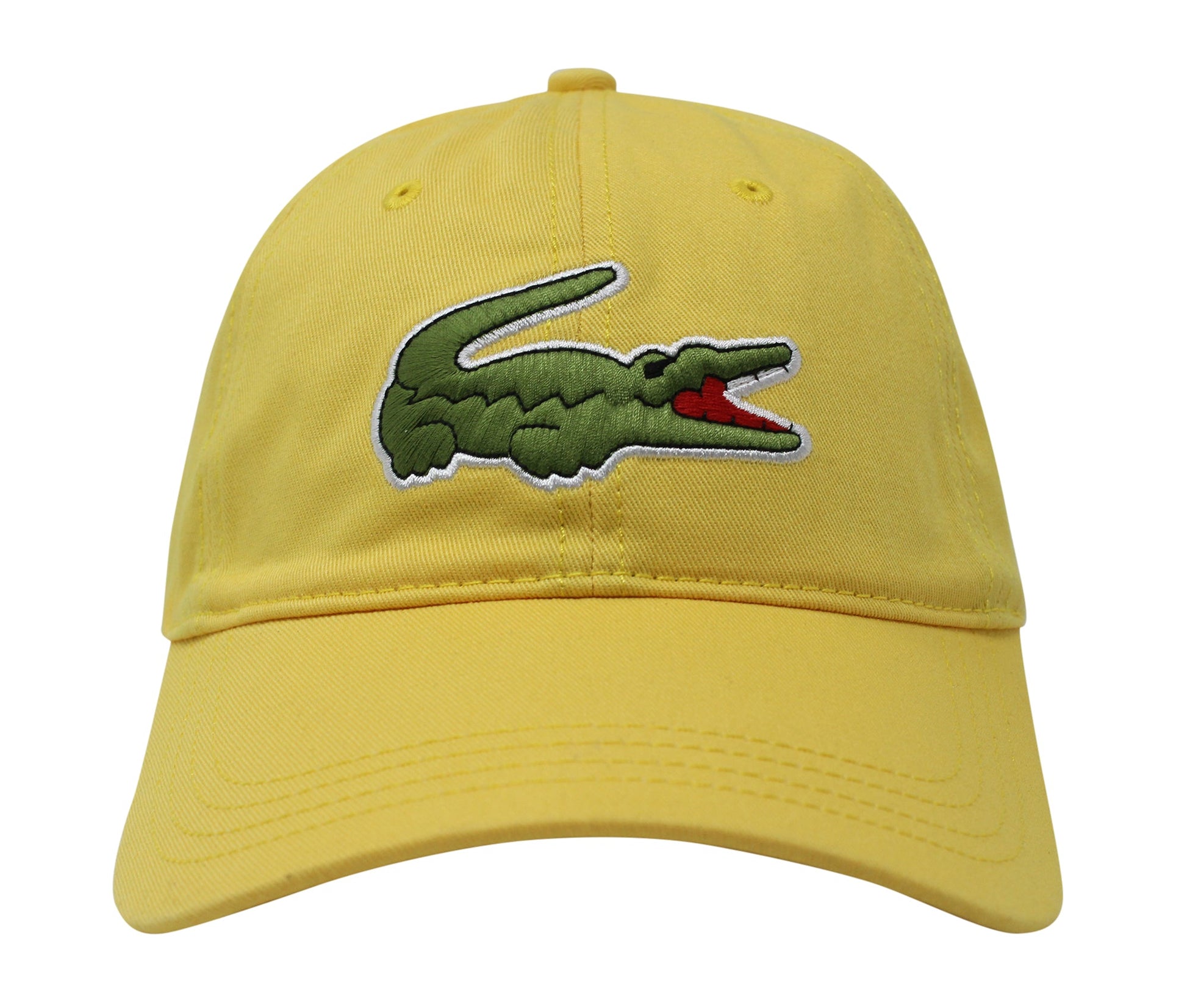 Lacoste Men's Classic Large Croc Logo Cap with Leather Strap Hat