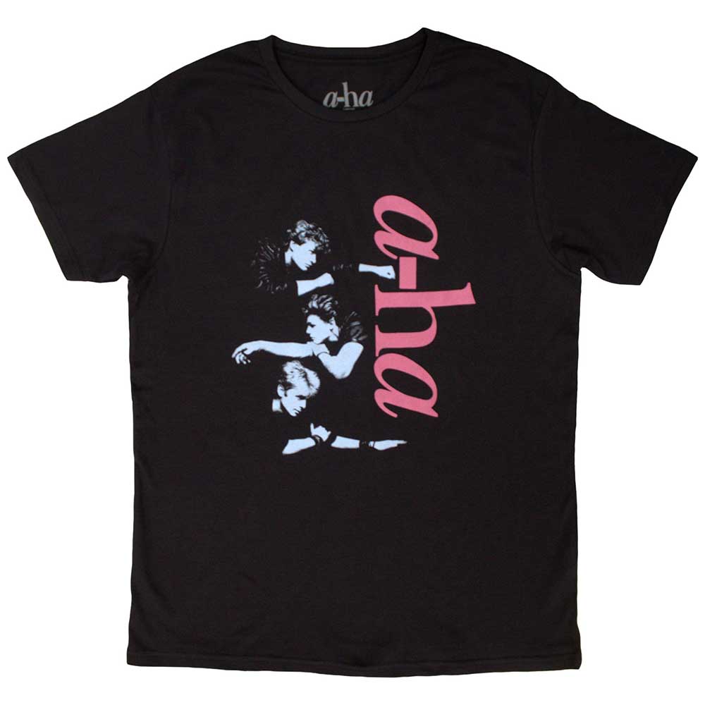 a-ha Vertical Logo Mens T Shirt