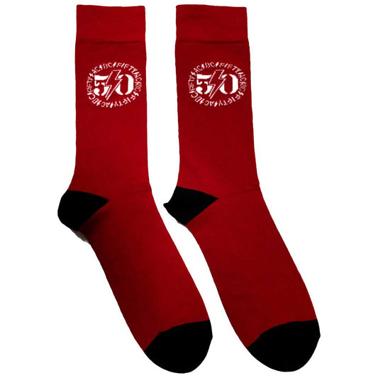 AC/DC 50th Logo Socks Red