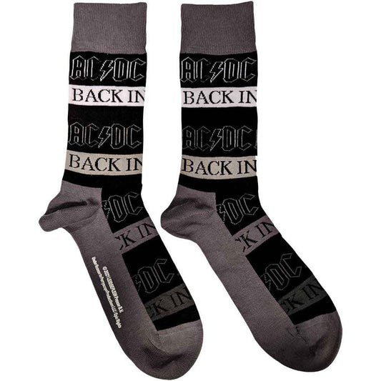 AC/DC Back In Black Socks Black