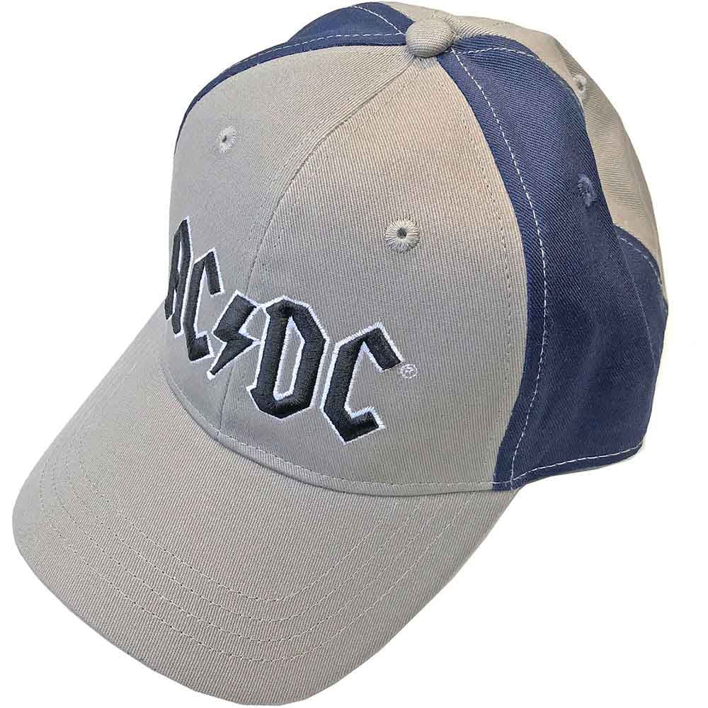 AC/DC Black Logo Hat Blue, Grey