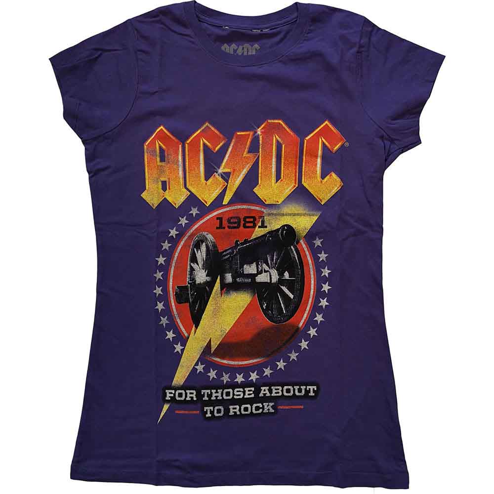 AC/DC For Those About To Rock '81 Womens T Shirt