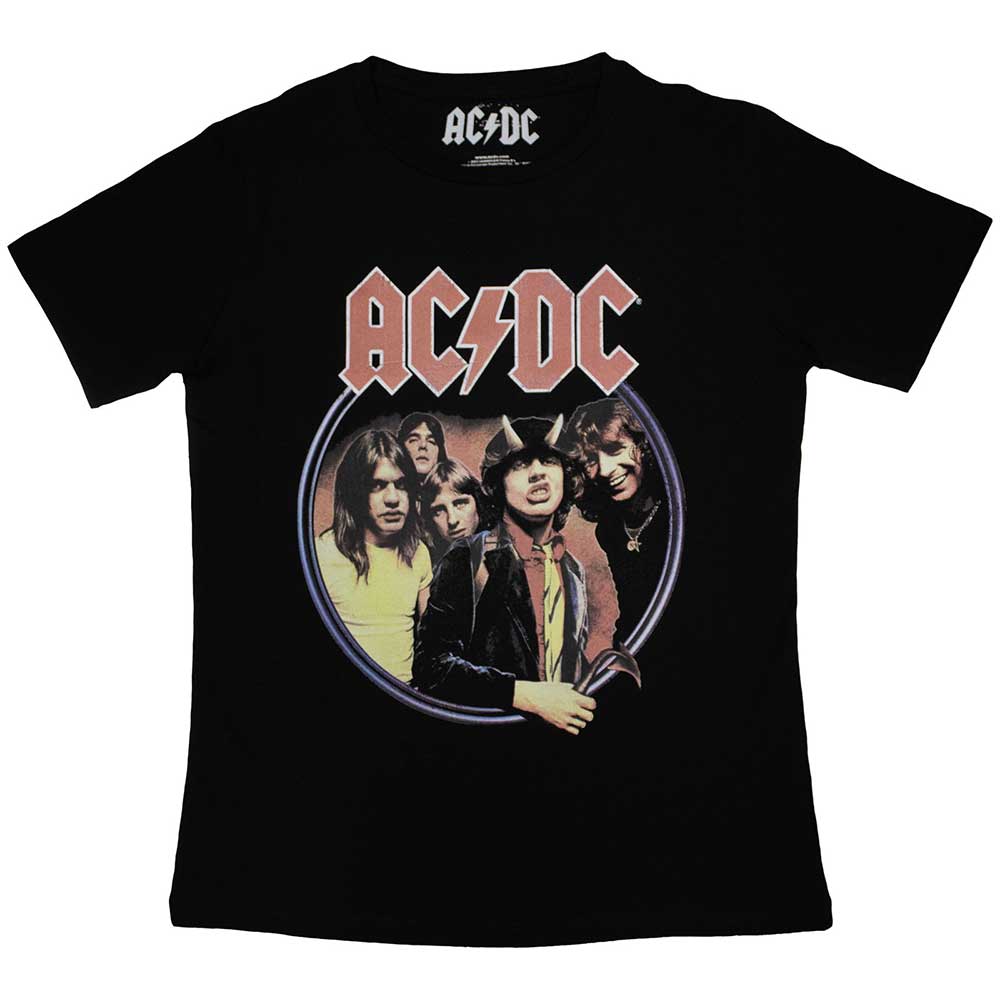 AC/DC Highway To Hell Circle Womens T Shirt