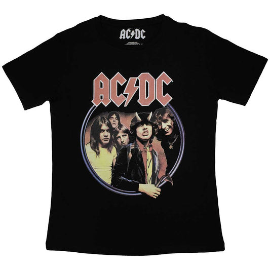 AC/DC Highway To Hell Circle Womens T Shirt