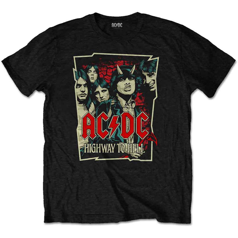 AC/DC Highway To Hell Sketch Mens T Shirt