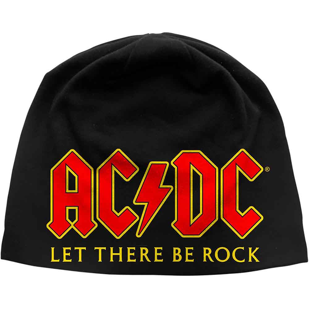 AC/DC Let There Be Rock Beanie Hat Black