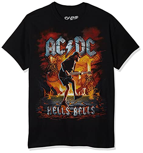 AC/DC Rock Eruption Officially Licensed Mens T Shirt Black