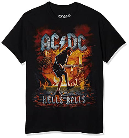 AC/DC Rock Eruption Officially Licensed Mens T Shirt Black