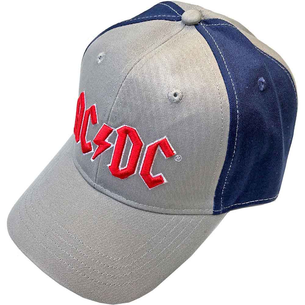 AC/DC Red Logo Hat Blue, Grey