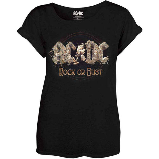 AC/DC Rock or Bust Womens T Shirt