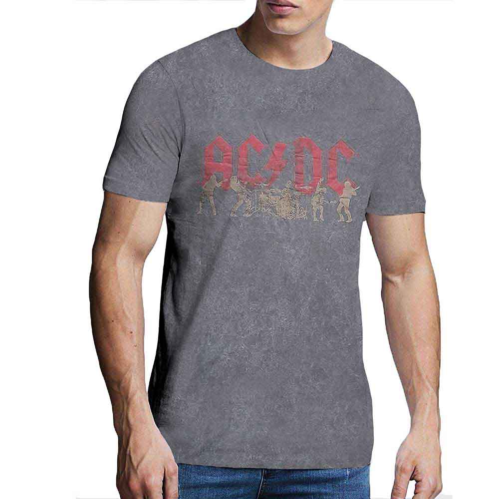 AC/DC Vintage Silhouettes Mens T Shirt