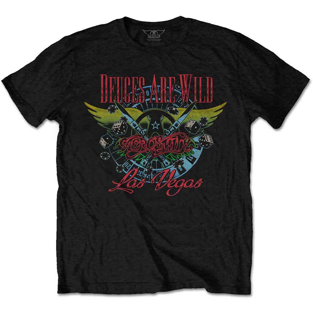 Aerosmith Deuces Are Wild, Vegas Mens T Shirt