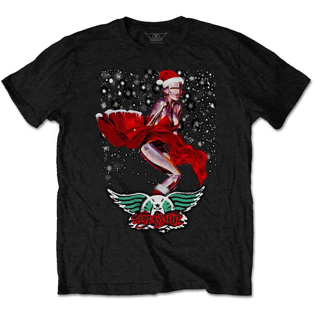 Aerosmith Robo Santa Mens T Shirt