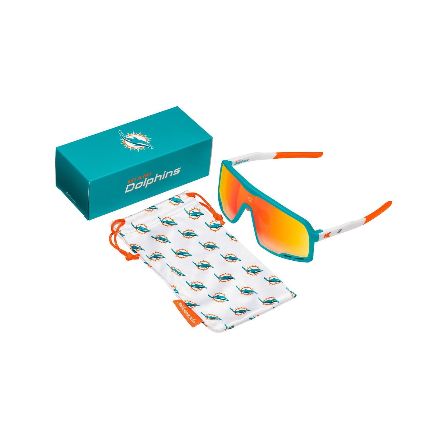 Miami Dolphins Campeones Officially Licensed Knockaround Sunglasses