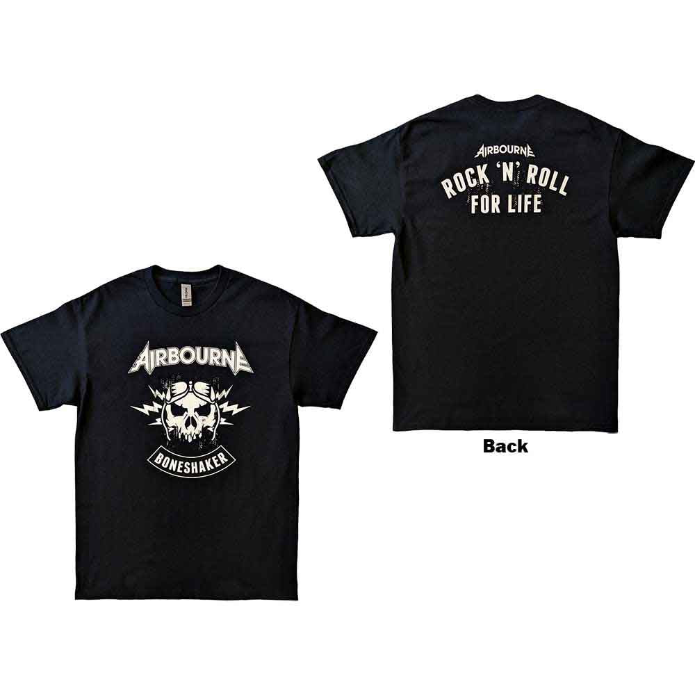 Airbourne R 'n' R Boneshaker Mens T Shirt