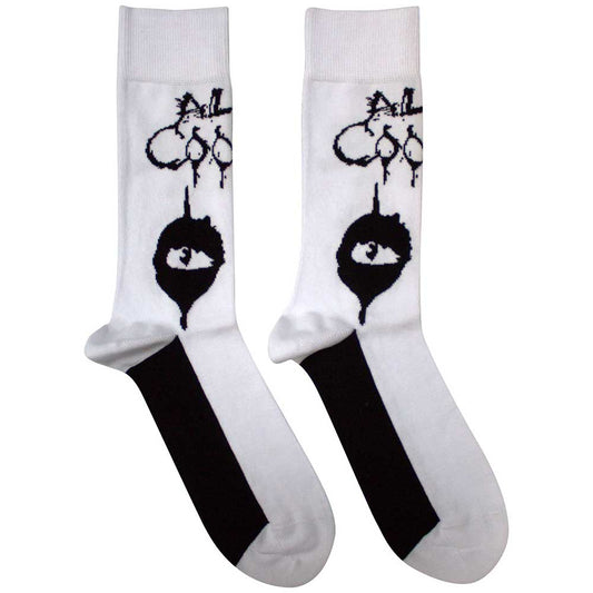 Alice Cooper Eyes Socks White