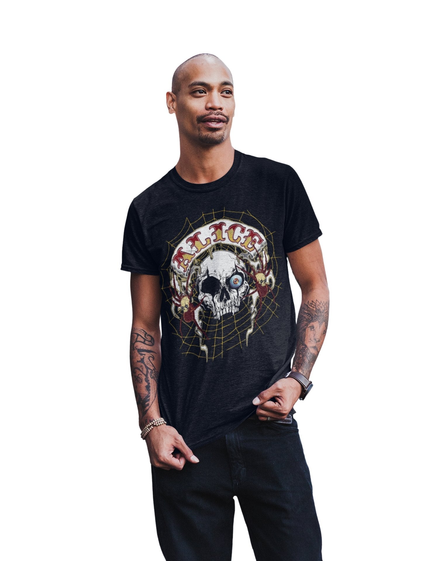 Alice Cooper One Eyed Skull Jumbo Print T Shirt