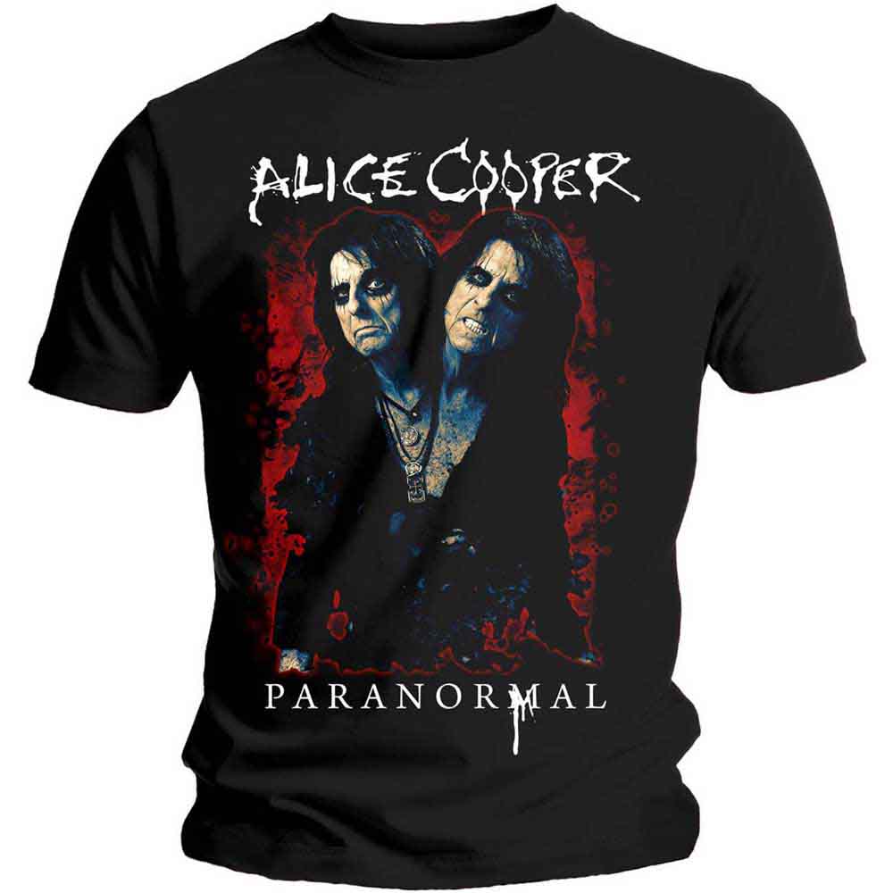 Alice Cooper Paranormal Splatter Mens T Shirt